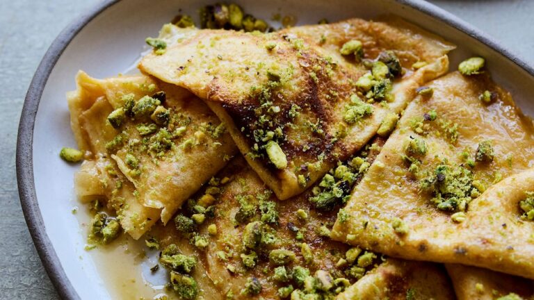 Cardamom Pancakes With Honey Lime Syrup Recipe