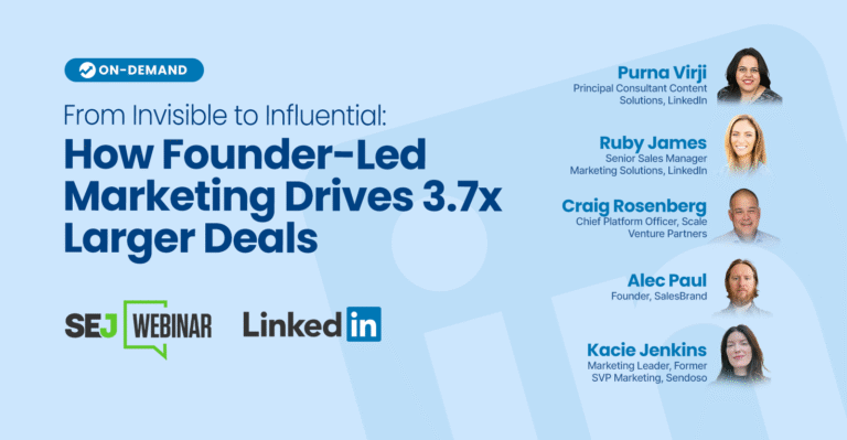 How Founders Are Turning LinkedIn Posts Into Larger Sales Deals From Invisible to Influential: How Founder-Led Marketing Drives 3.7x Larger Deals