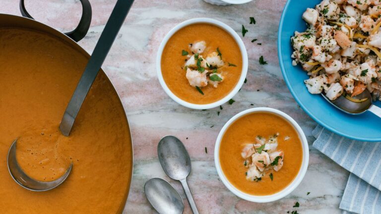 Shrimp Scampi Bisque Recipe | Epicurious