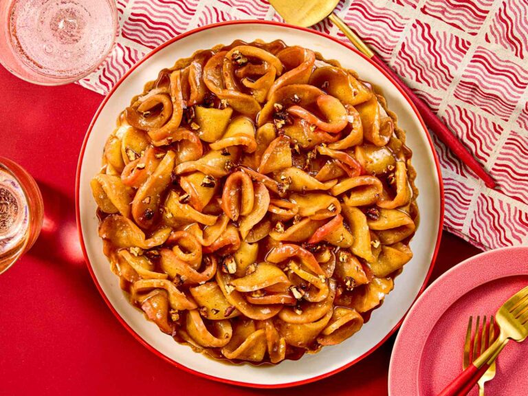 Apple Chestnut Tart With Salted Caramel