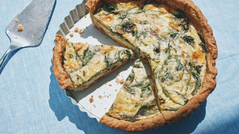 Caramelized Onion and Spinach Quiche Recipe