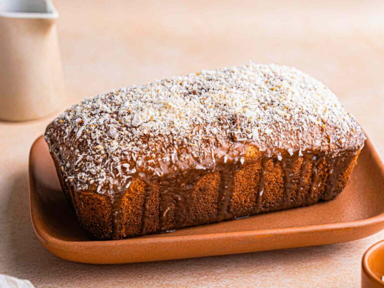 Chocolate Chunk Banana Coconut Cake With Ganache