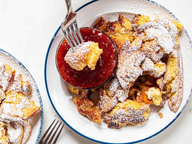 Kaiserschmarrn (Austrian Torn Pancakes With Plum Jam)