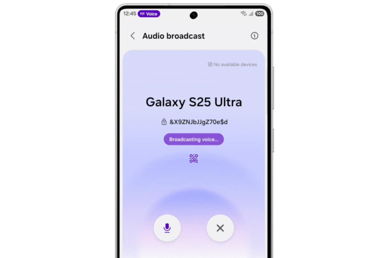 One UI 8.5 Beta Adds Voice Broadcast and New Sharing Tools