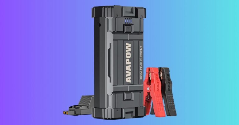 Pick up a 3000A portable car jump starter for $44.99 at Walmart