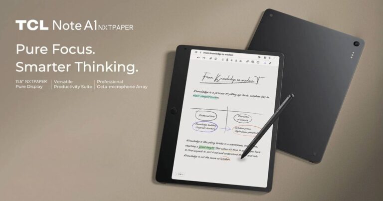 TCL's Note A1 Nxtpaper could make you rethink the Kindle Scribe Colorsoft