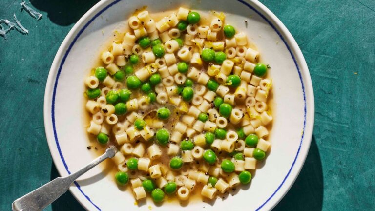 Ditalini and Peas in Parmesan Broth Recipe