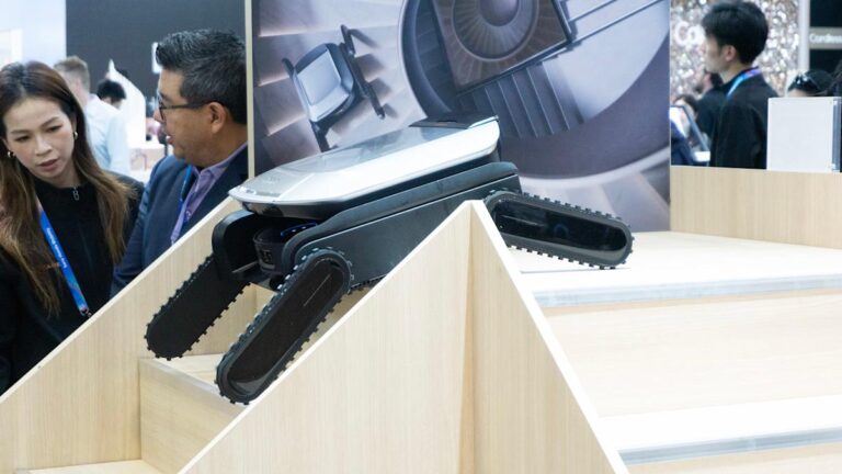 Dreame's latest robot vacuum concept has slightly terrifying legs that can climb full-size stairs