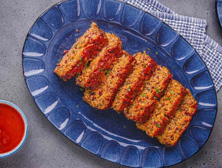 Juicy Less-Meat Meatloaf Recipe