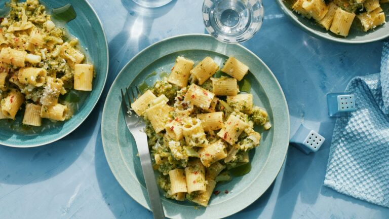 Smashed Broccoli Pasta Recipe | Epicurious