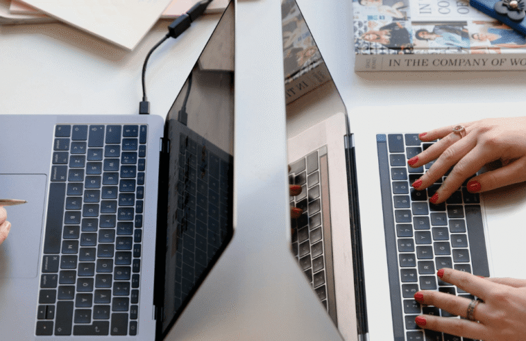Social media scheduling calendar dashboard showing weekly content plan, channel icons, and post previews in a buffer interface.