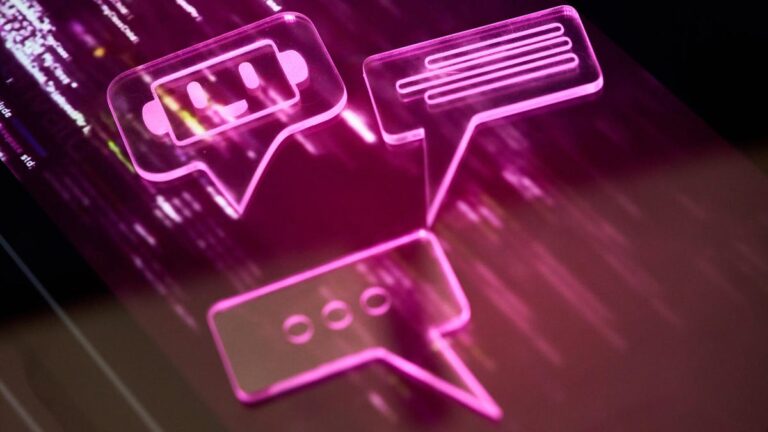 An image showing text boxes in neon magenta (gettyimages-2226885247)