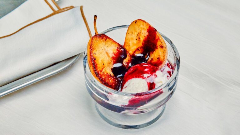 Pear and Red Wine Sundae for Two Recipe
