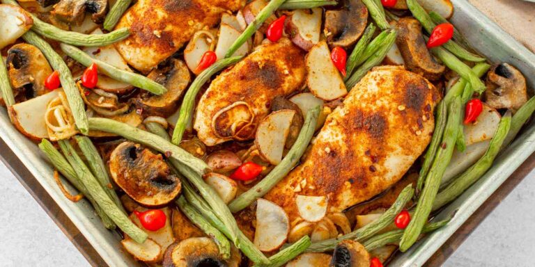 Sheet Pan Honey Balsamic Chicken and Vegetables Recipe