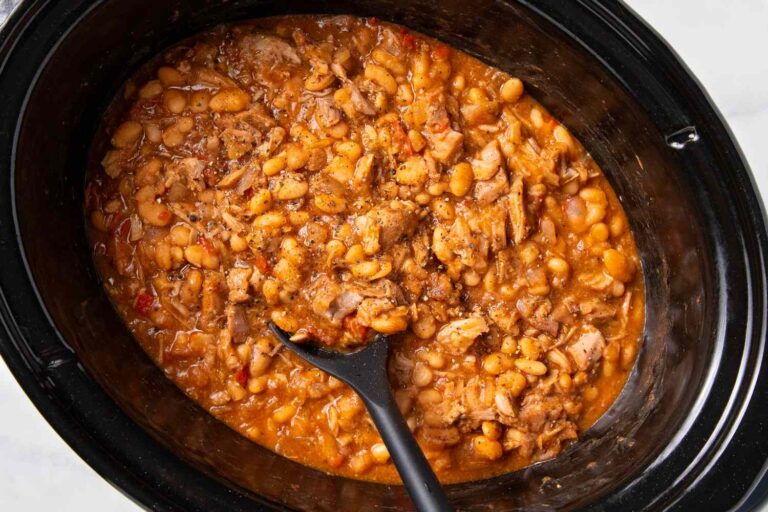 Slow Cooker Pork and Beans Recipe