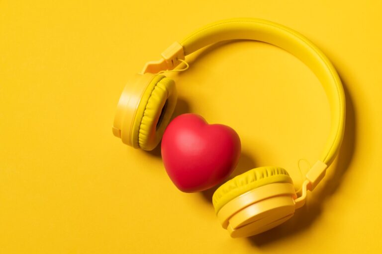 So, what’s going on with Musicboard? Yellow Headphones On Yellow Background And A Heart