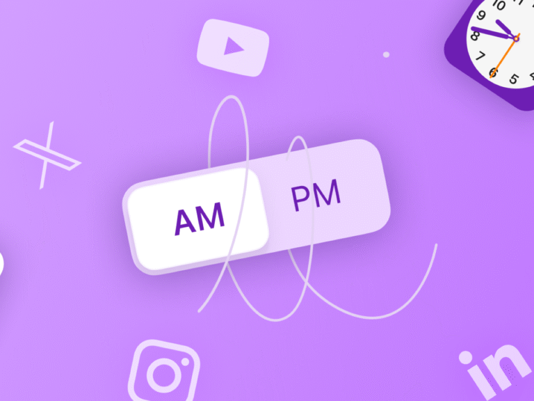 Infographic heatmap showing Facebook engagement by hour and day, highlighting mornings as the best time to post on social media for higher interaction rates