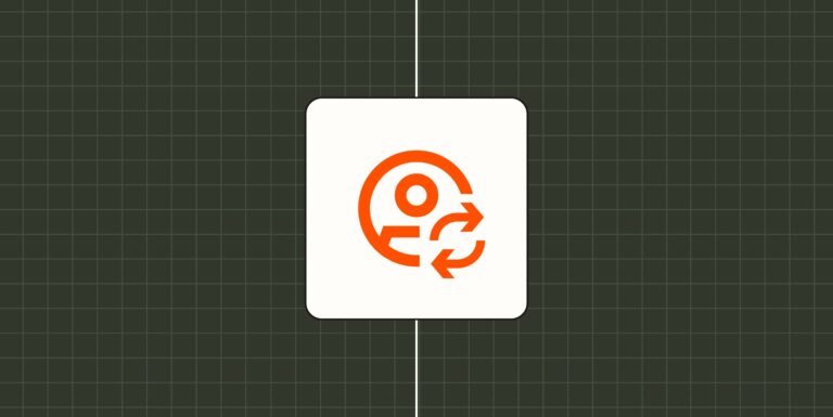 A circular design showing 7 steps in automating contact resolution improvement.