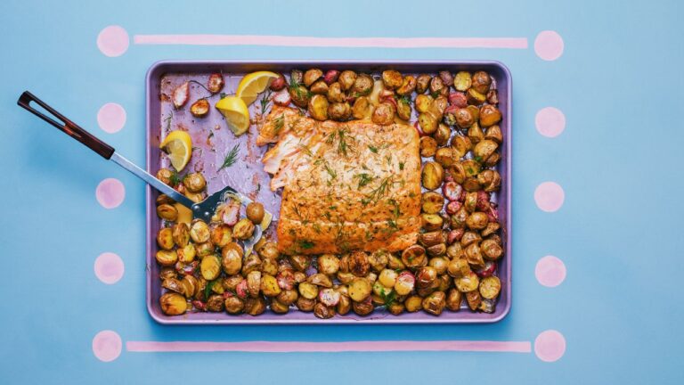 Maple-Mustard Sheet-Pan Salmon Recipe | Epicurious